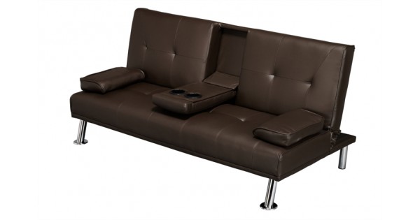 faux leather luxury cinema-style sofa bed