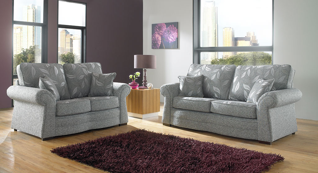 Floral print online sofa set